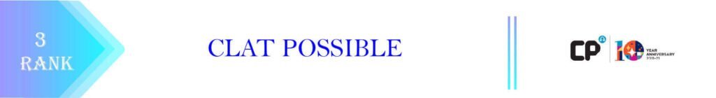 rank 3_CLAT Possible :Fees, faculty, contact information