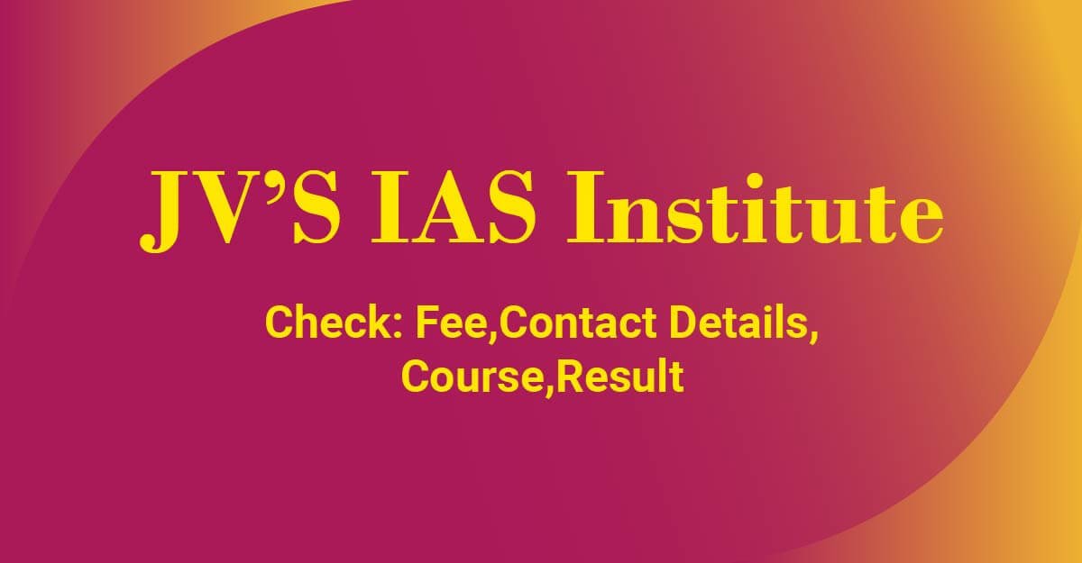 JV’S IAS Institute