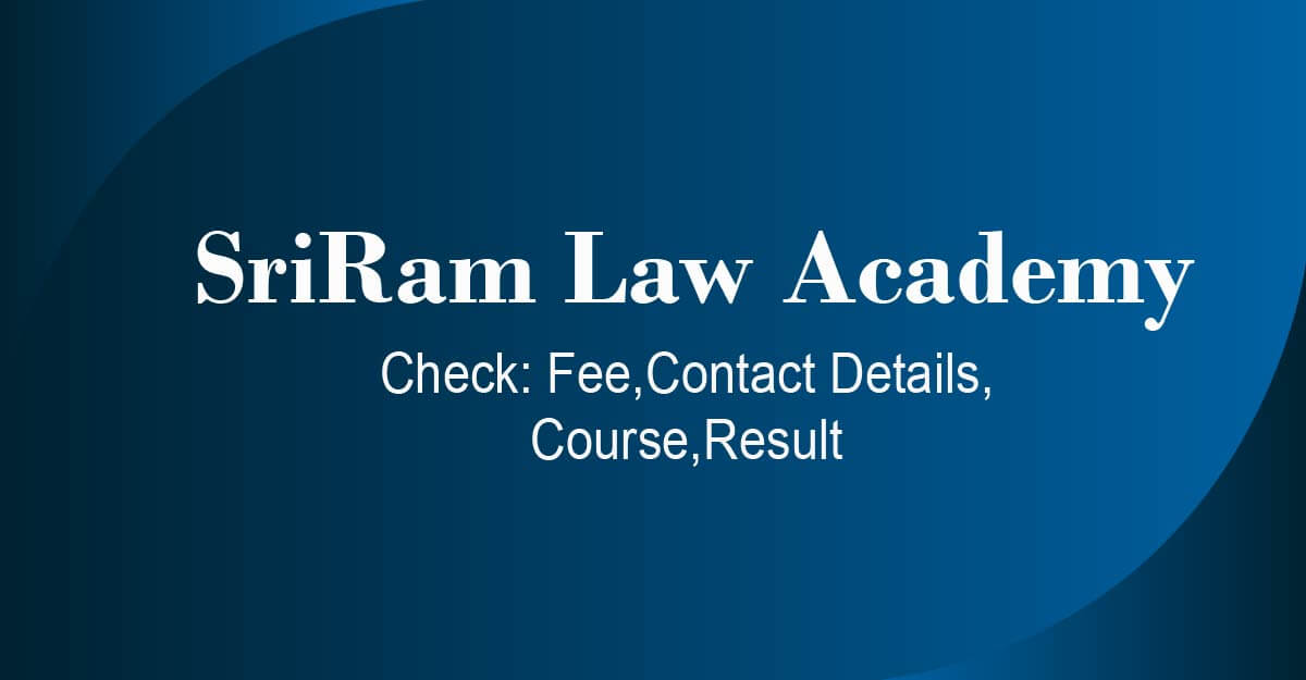 SriRam Law Academy