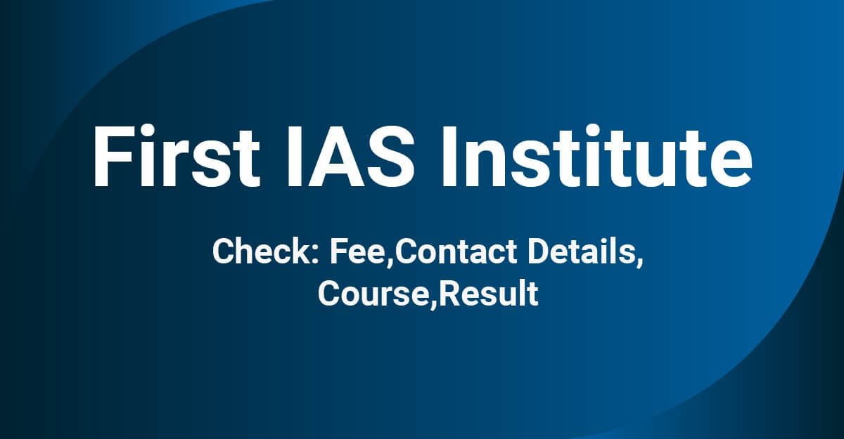 first IAS Institute